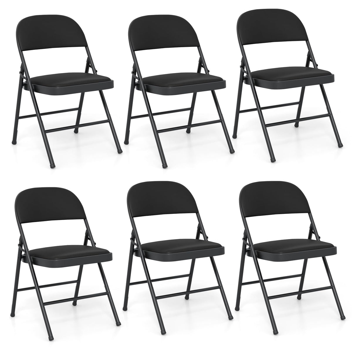 Goflame Portable Party Chairs with Metal Frame