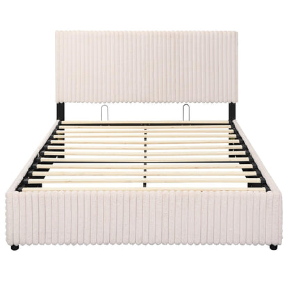Goflame Queen Size Lift Up Storage Bed
