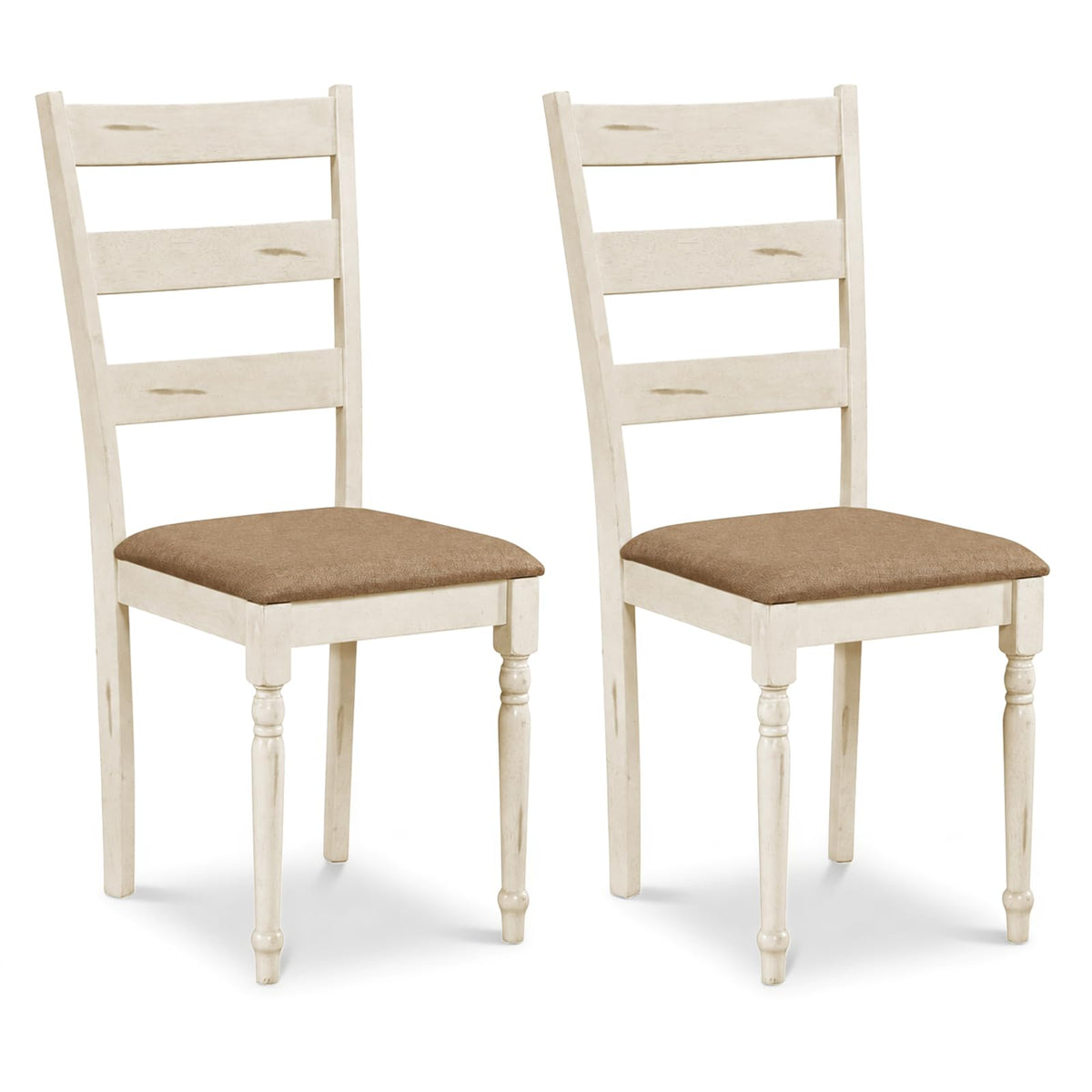 Goflame Wood Dining Chairs Set w/Soft Padded Seat & Ergonomic Backrest