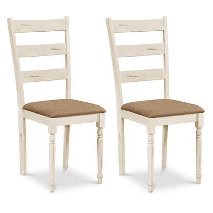 Goflame Wood Dining Chairs Set w/Soft Padded Seat & Ergonomic Backrest