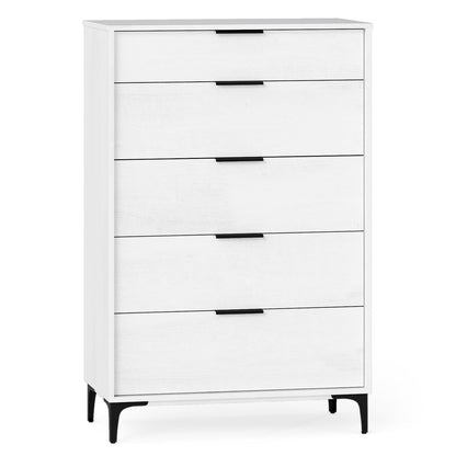 Goflame Wooden Storage Cabinet with Anti-Tip Kit & Sturdy Metal Legs
