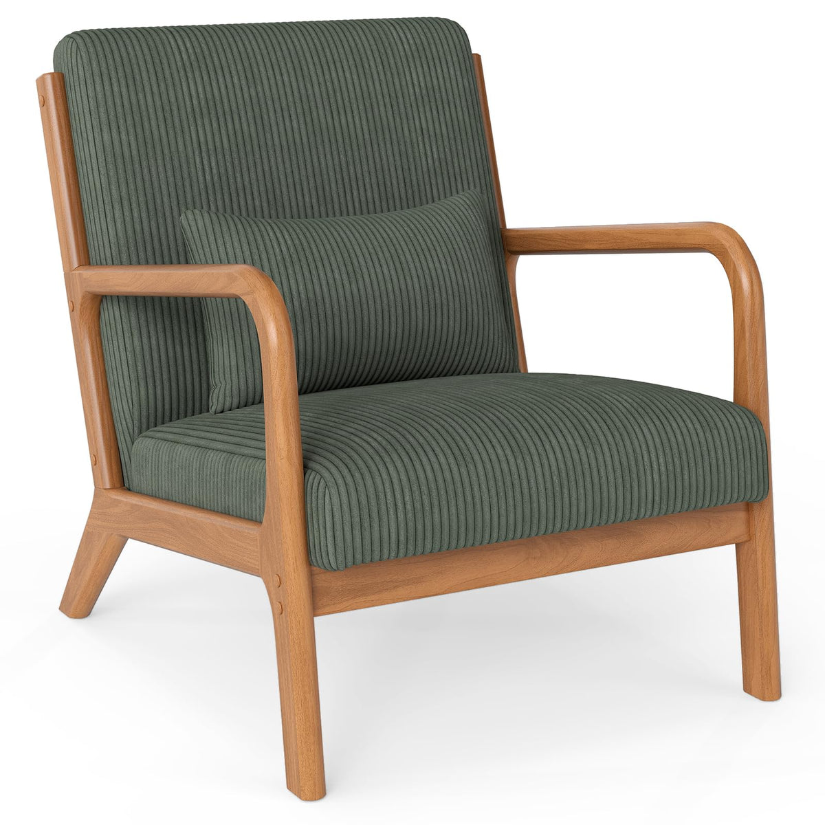 Goflame Modern Accent Chair Corduroy Upholstered Lounge Chair