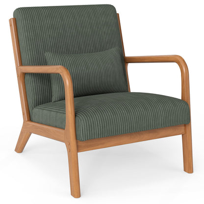 Goflame Modern Accent Chair Corduroy Upholstered Lounge Chair