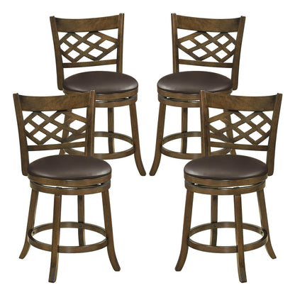 Goflame Swivel Bar Stools Set of 2/4 26"/31" Bar Height Chairs