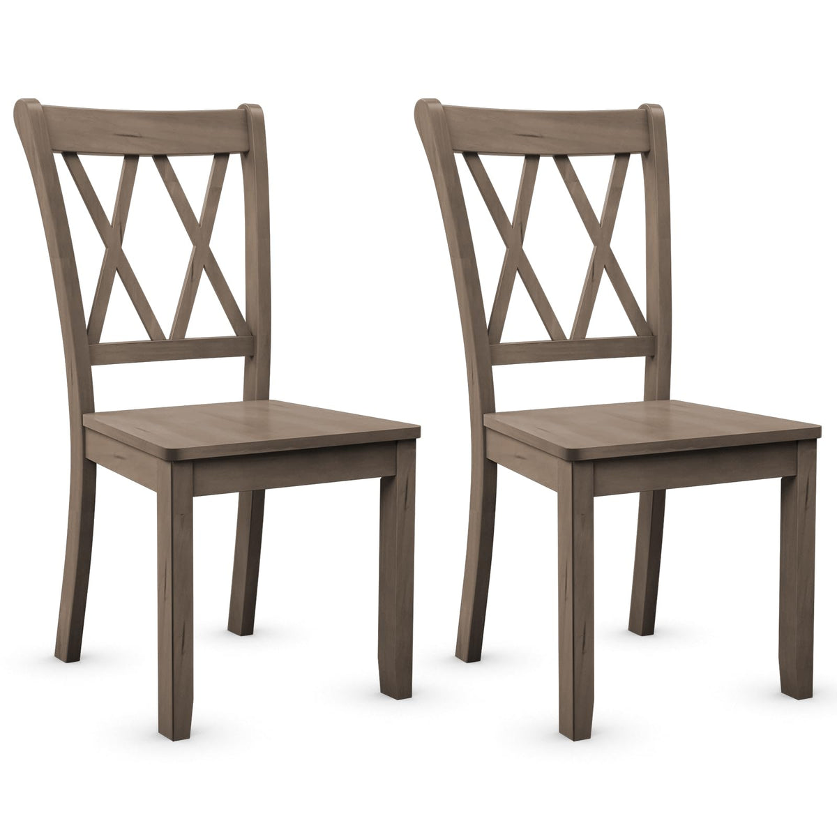 Goflame Rubber Wood Dining Room Side Chair