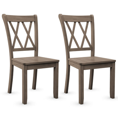 Goflame Rubber Wood Dining Room Side Chair