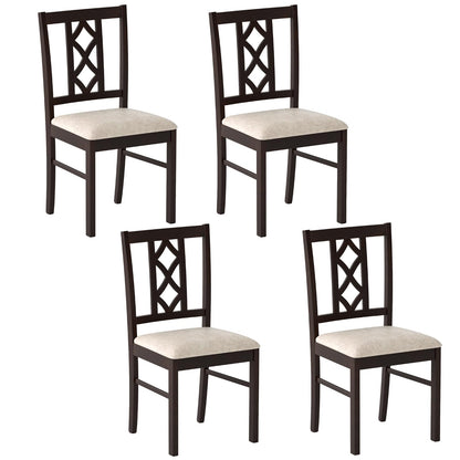 Goflame Dining Chairs Set of 2/4 Rubber Wood Dining Room Chairs