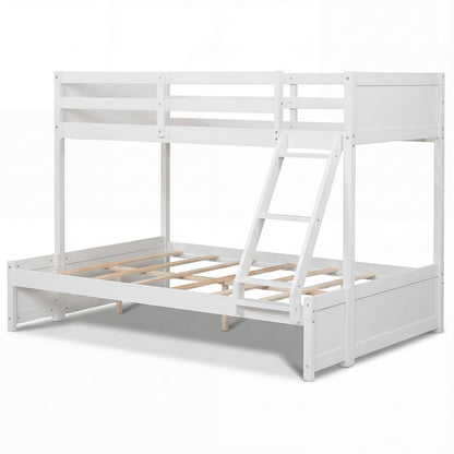Goflame Twin Over Full Bunk Bed Wood Bunk Bed