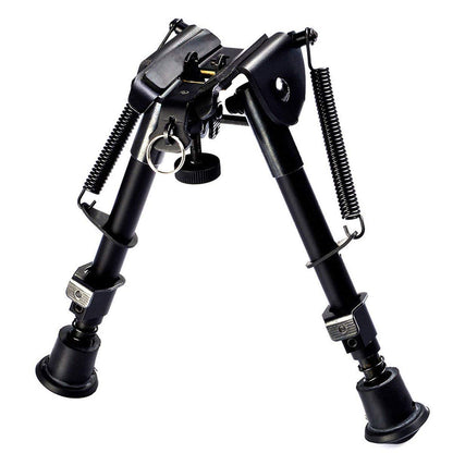 GOFLAME Hunting Rifle Bipod Adjustable Height from 6-9 Inch Spring Return Sniper Sling Swivel Mount for Hunting Shooting