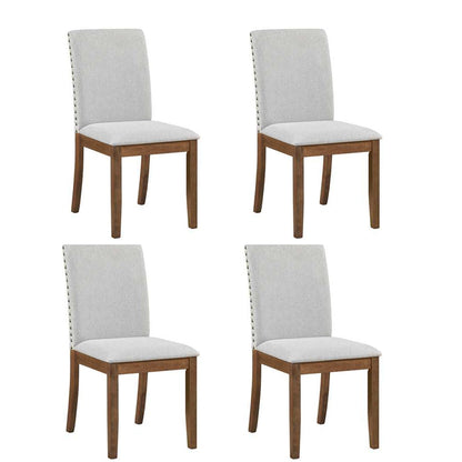 Goflame Upholstered Dining Chairs Set for Restaurant