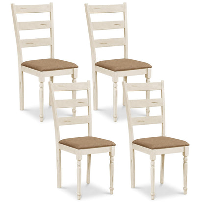Goflame Wood Dining Chairs Set w/Soft Padded Seat & Ergonomic Backrest