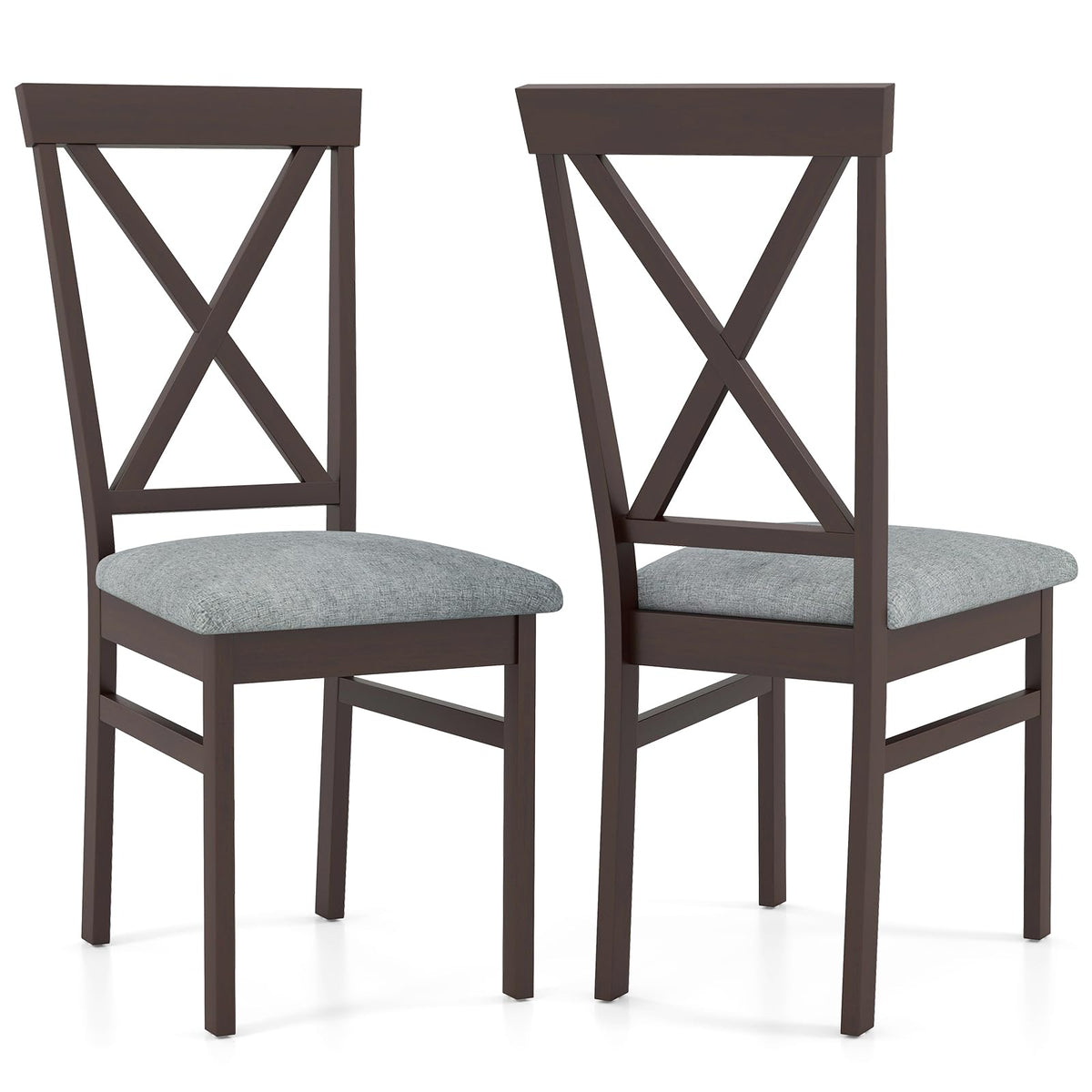 Goflame Wooden Dining Chairs Set for Dining Room Living Room