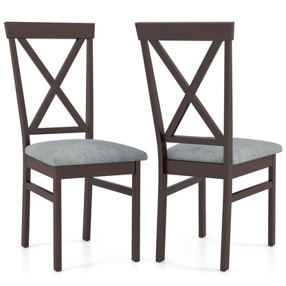 Goflame Wooden Dining Chairs Set for Dining Room Living Room