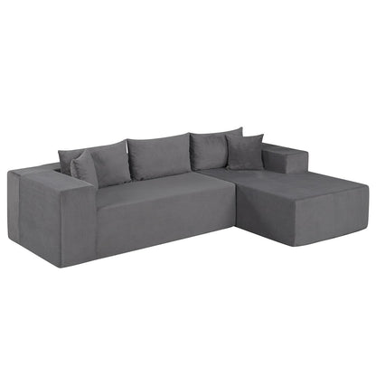 Goflame 110.5" Modular Sectional Sofa for Bedroom & Living