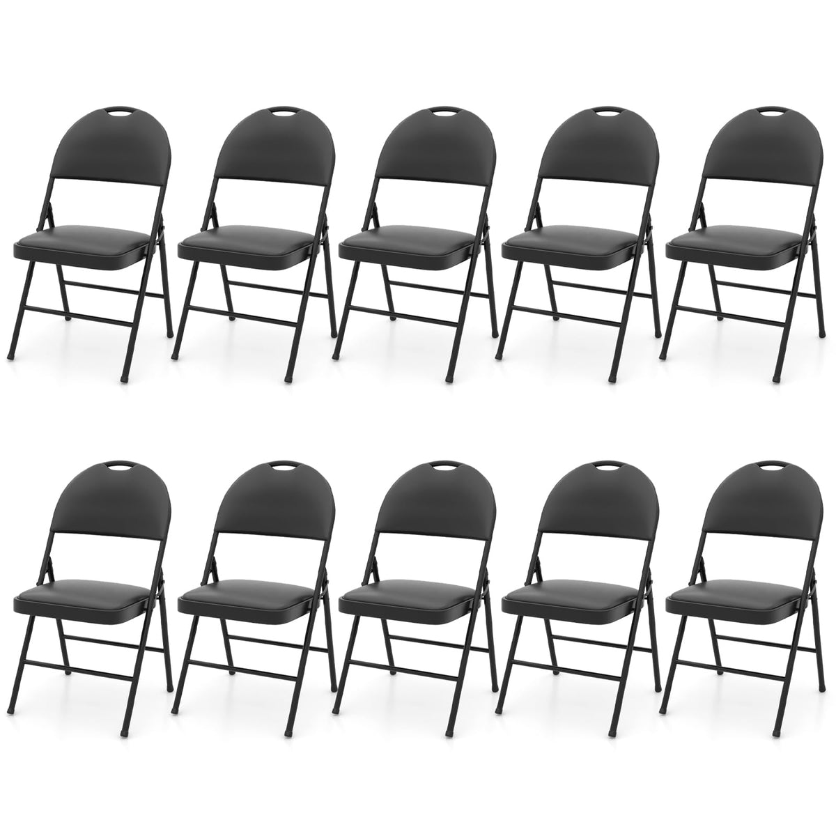 Goflame Party Chairs with Metal Frame for Indoor Outdoor