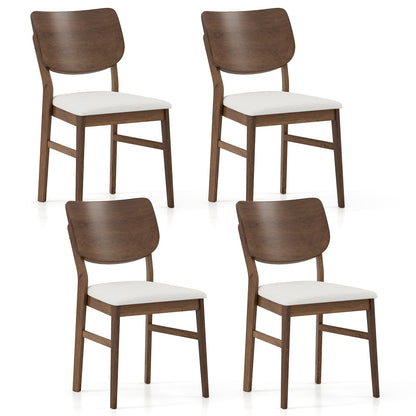 Goflame Wooden Dining Chairs Set