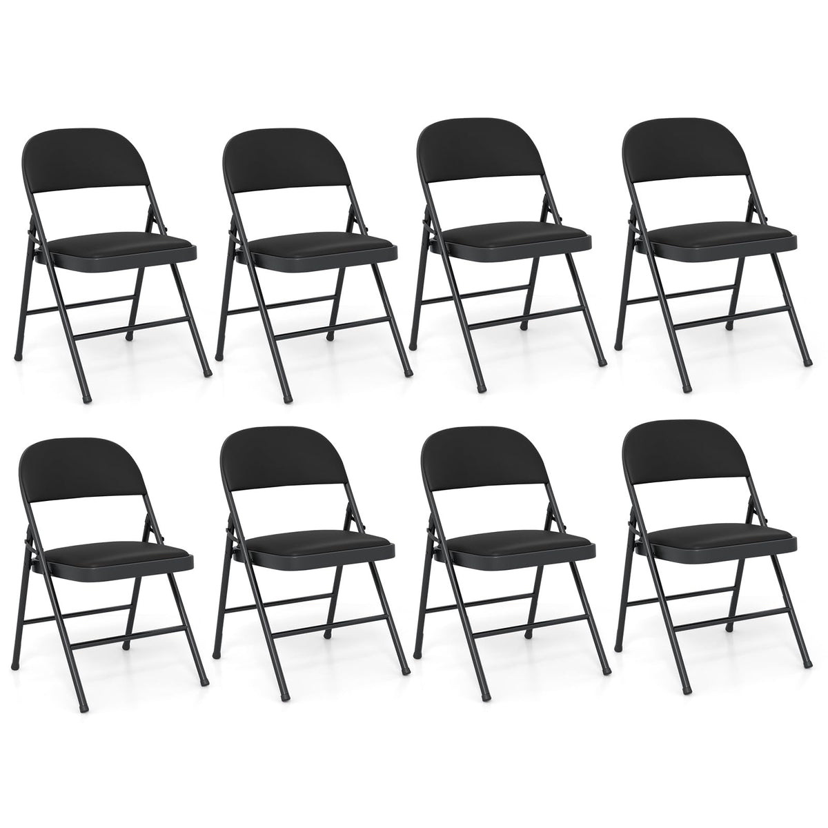 Goflame Portable Party Chairs with Metal Frame