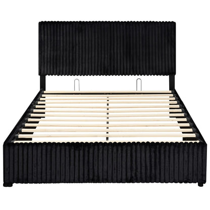 Goflame Queen Size Lift Up Storage Bed