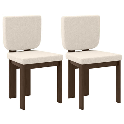 Goflame Soft Sherpa Upholstered Kitchen Dining Room Chairs（2/4）