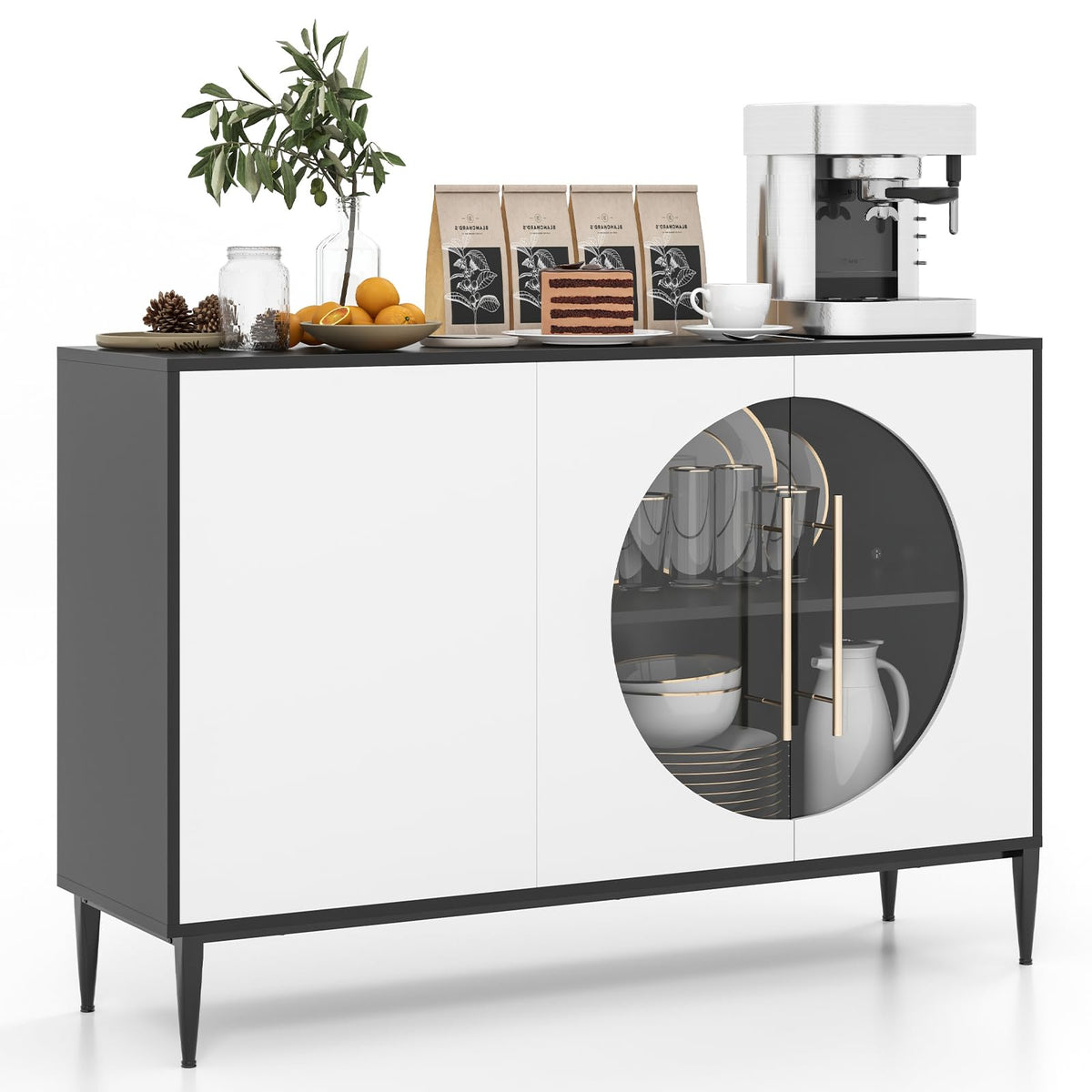 Goflame Large Buffet Cabinet with Storage
