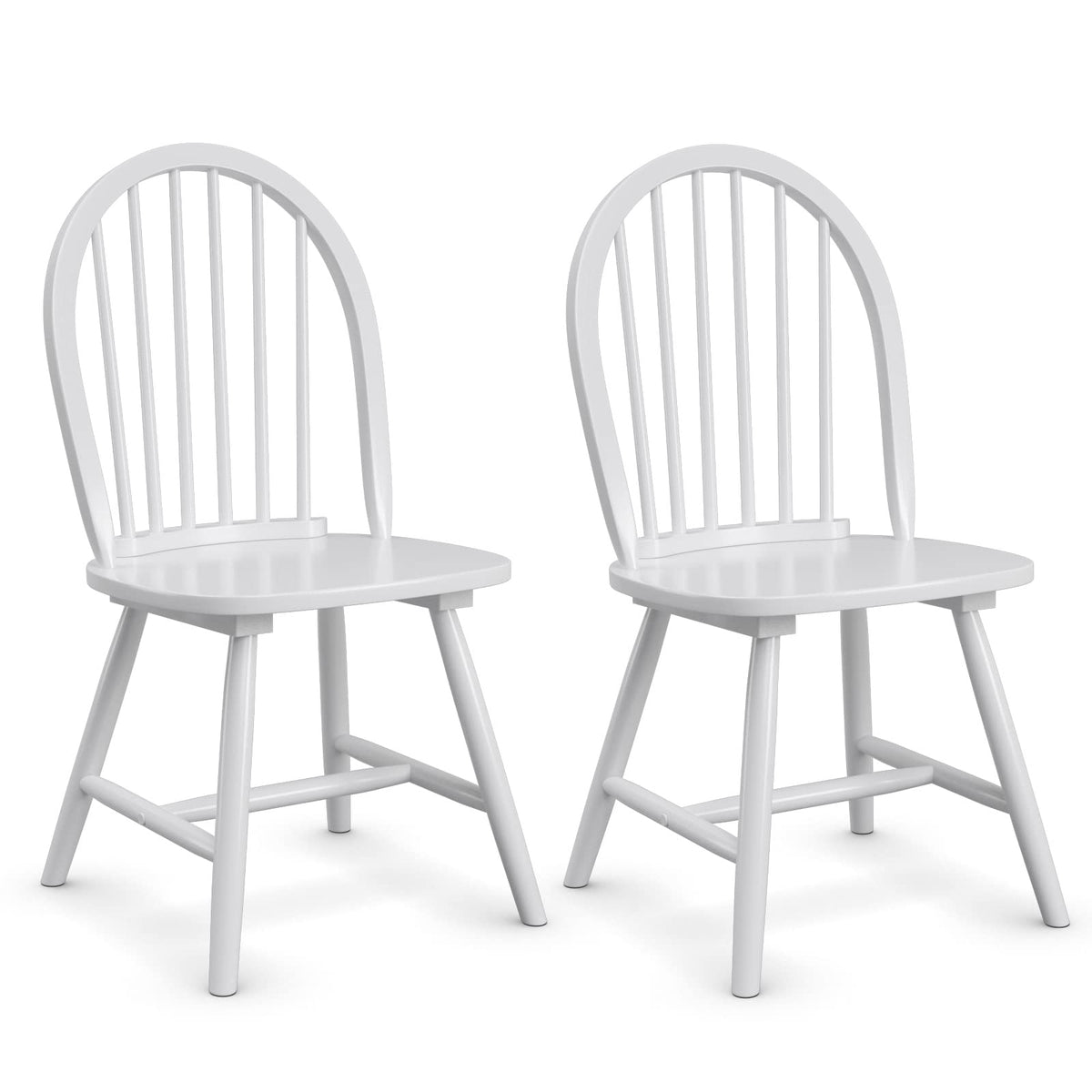 Goflame Wood Dining Chairs, French Country Armless Spindle Back Dining Chairs