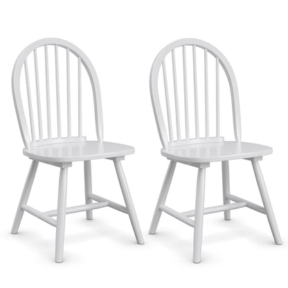 Goflame Wood Dining Chairs, French Country Armless Spindle Back Dining Chairs