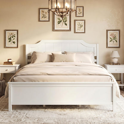 Goflame Queen/Twin/King/Full Size Wooden Bed Frame with Headboard