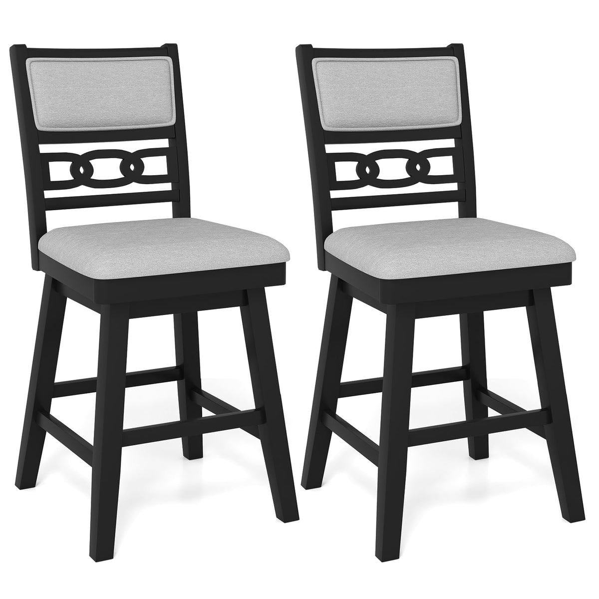 Goflame 25" Bar Stools Set of 2/4 Modern Counter Height Tall Chairs
