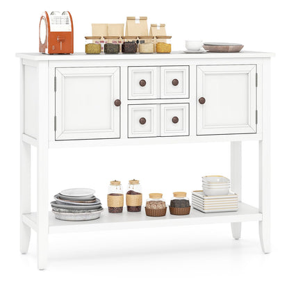 Goflame Sideboard Buffet Cabinet with Storage, 42’’ Wood Credenza