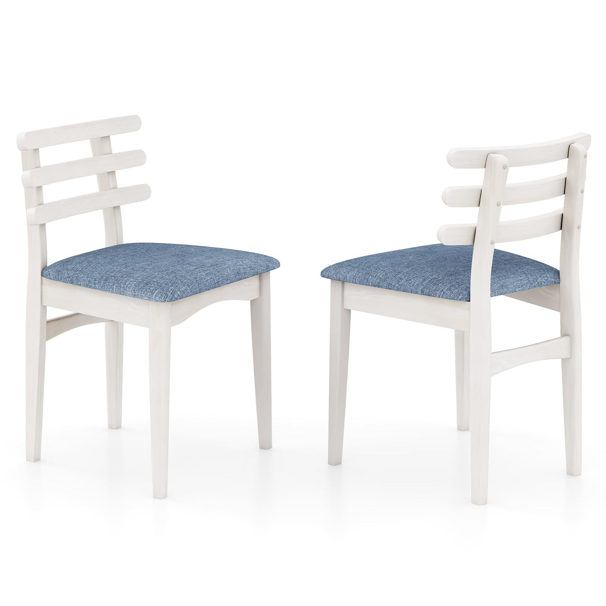 Goflame Wooden Dining Chairs Set