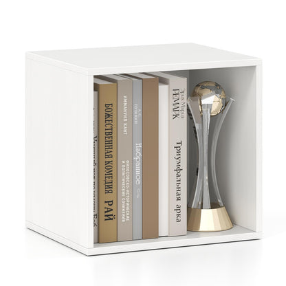 Goflame White Cubby Bookcase