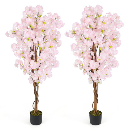 GOFLAME 5FT Artificial Cherry Blossom Tree