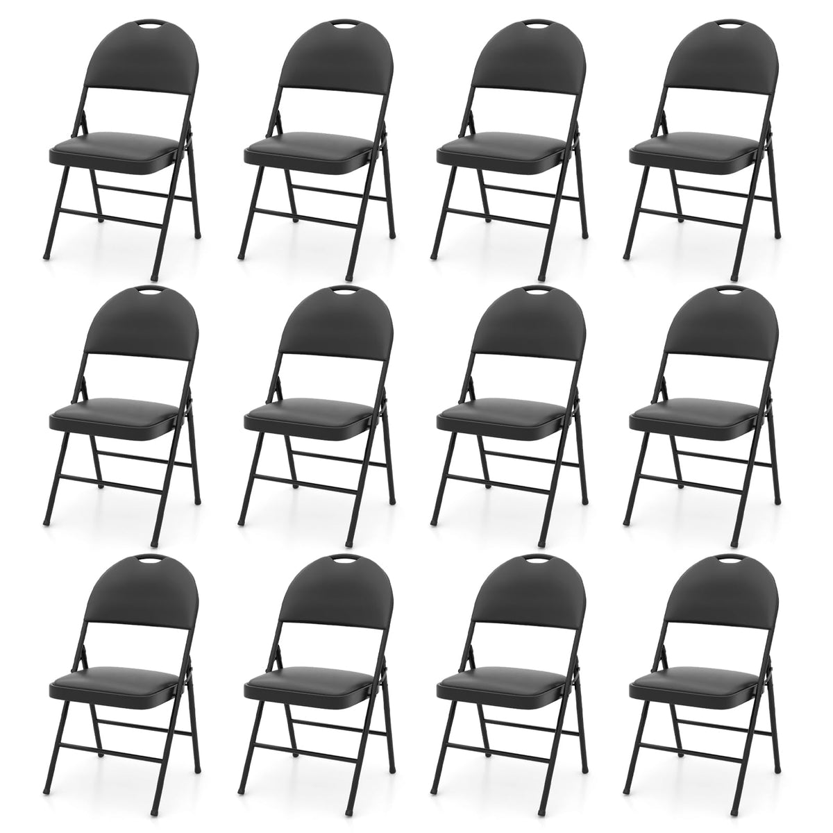 Goflame Party Chairs with Metal Frame for Indoor Outdoor