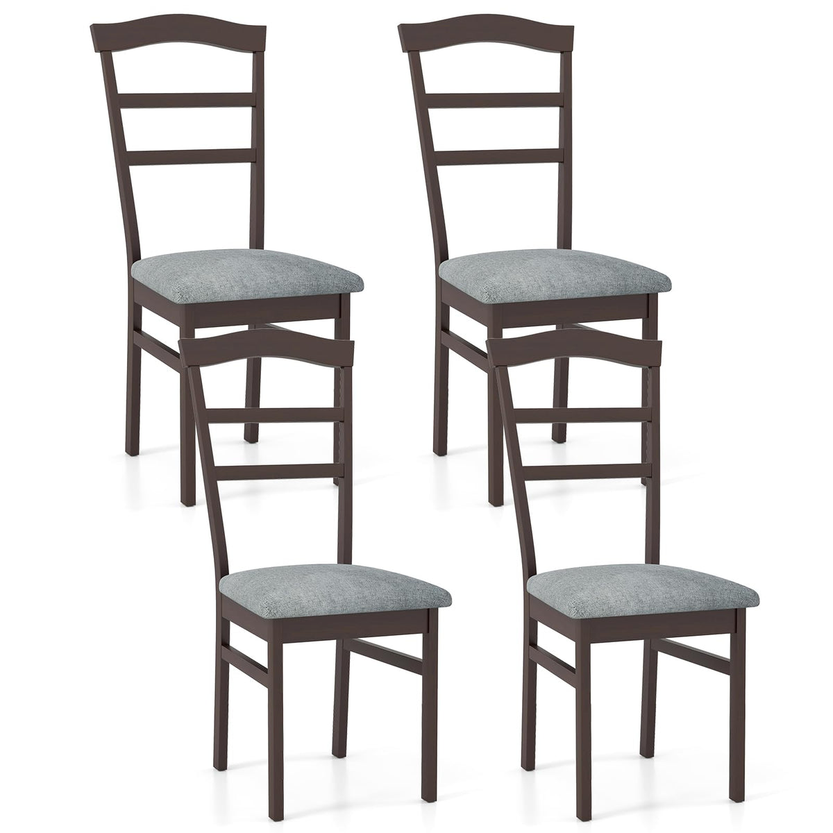 Goflame Wooden Dining Chairs Set for Dining Room Living Room
