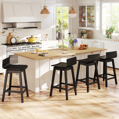 Goflame 24.5" Swivel Bar Stools Set of 2/4