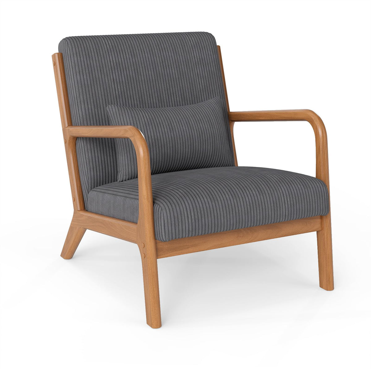 Goflame Modern Accent Chair Corduroy Upholstered Lounge Chair