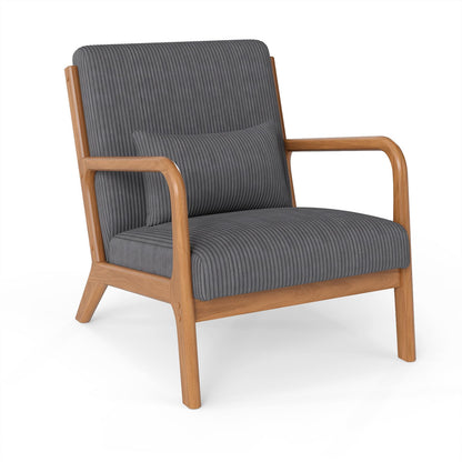 Goflame Modern Accent Chair Corduroy Upholstered Lounge Chair