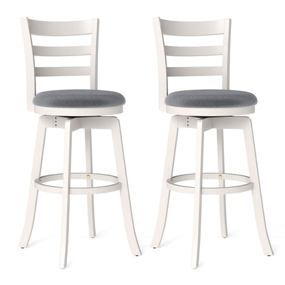 Goflame 30.5" Bar Height Stools Set of 2/4 with Fabric Upholstered Seat