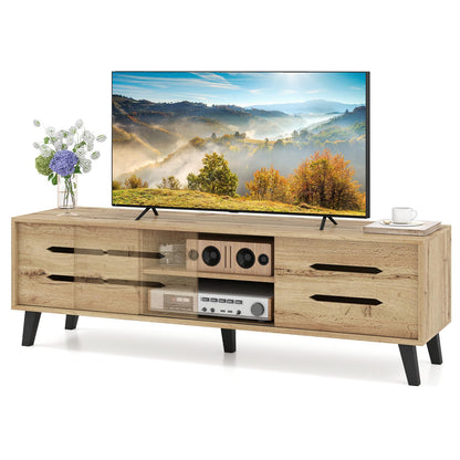 Goflame Mid Century Modern TV Stand for 55-65 Inch TV