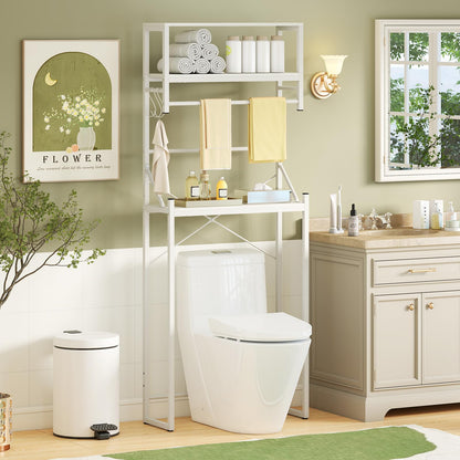 Goflame 3-Tier Over The Toilet Storage 64" Tall Freestanding Space Saver Bathroom Shelves
