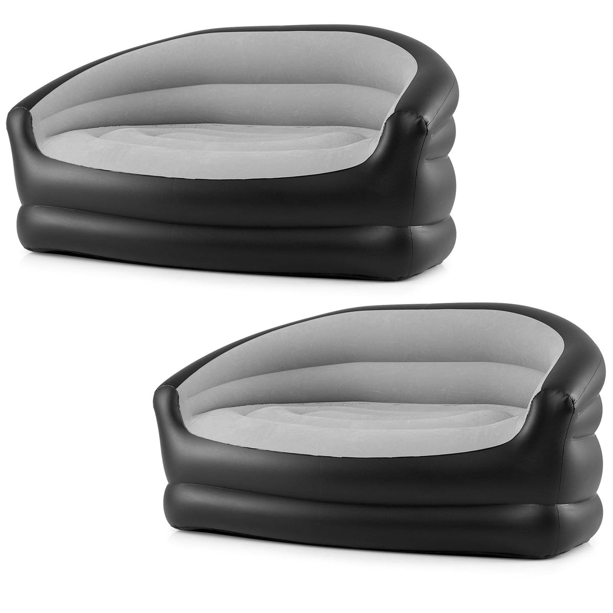Goflame Inflatable Loveseat Couch Portable & Foldable 2-Seater Air Sofa(1/2)