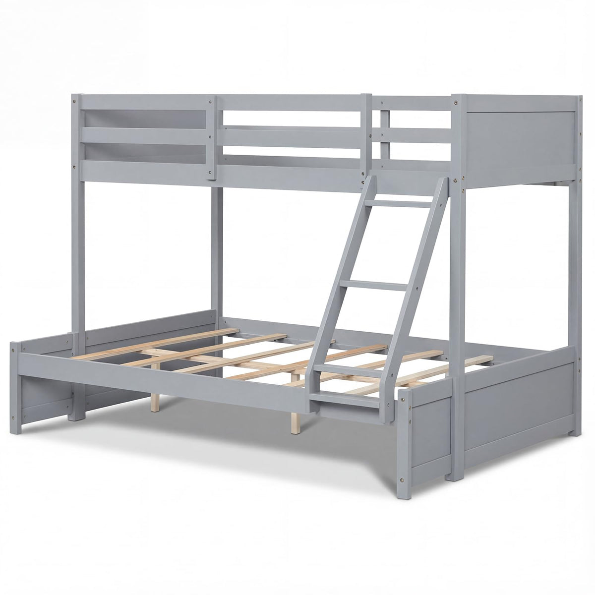 Goflame Twin Over Full Bunk Bed Wood Bunk Bed