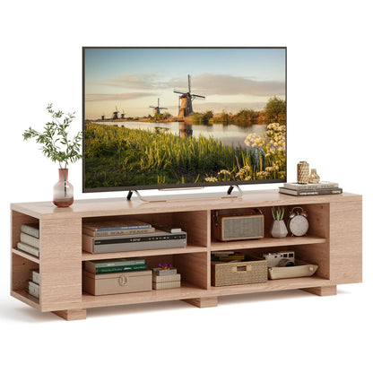 Goflame TV Stand Entertainment Center - Farmhouse Television Table up to 65 Inches TVs, 7 Colors