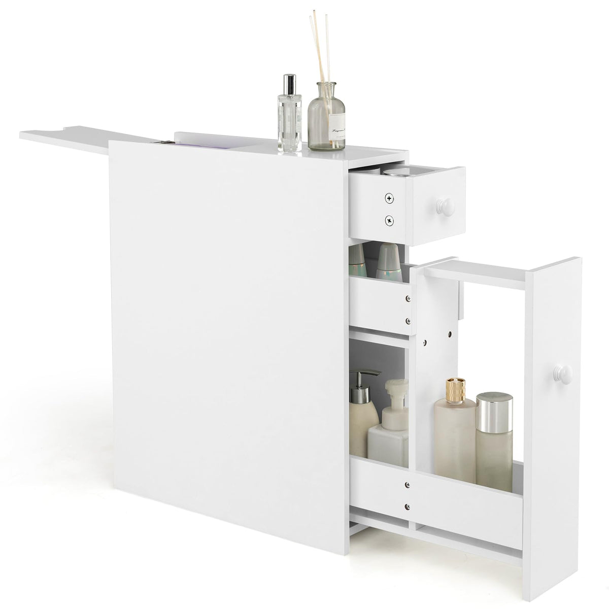 Goflame Small Bathroom Storage Cabinet