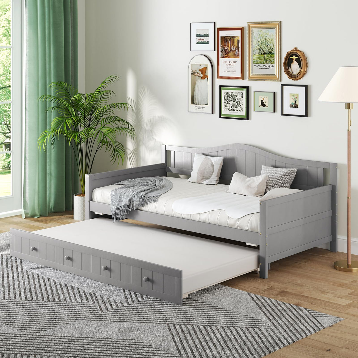 Goflame Twin Daybed with Trundle