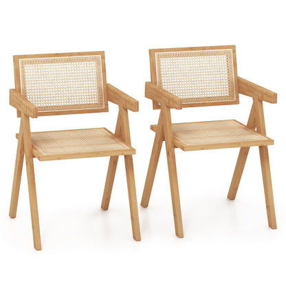 Goflame Rattan Accent Chair Set of 2