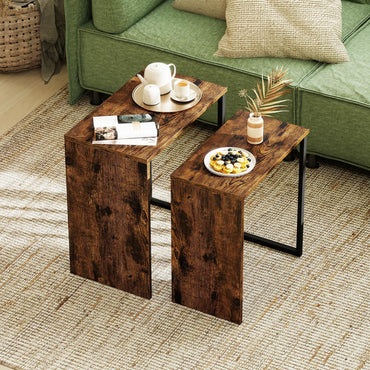 Goflame Nesting Coffee Table Set of 2 for Living Room