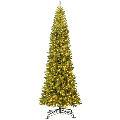 Goflame 12 FT Pre-Lit Artificial Christmas Tree with Quick Power Connector