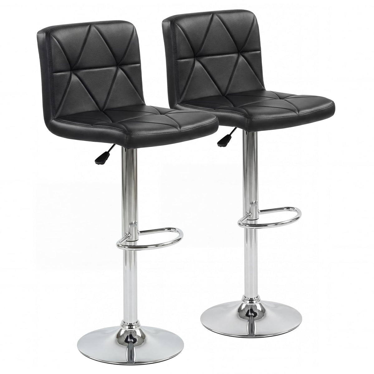 Goflame Modern Faux Leather Upholstered Counter Height Barstools Set of 2/4