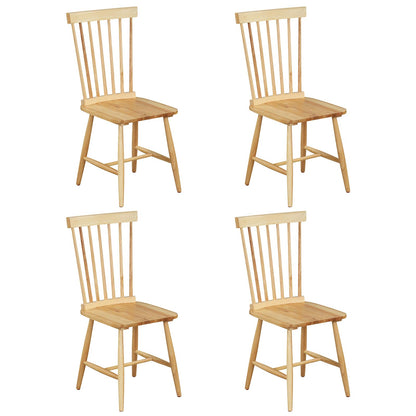 Goflame Wood Dining Chairs Set